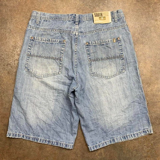 Southpole 00s light blue baggy denim jorts