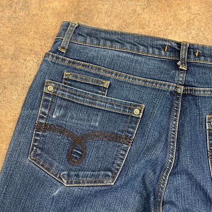 Fransa 00s baggy navy blue denim jeans