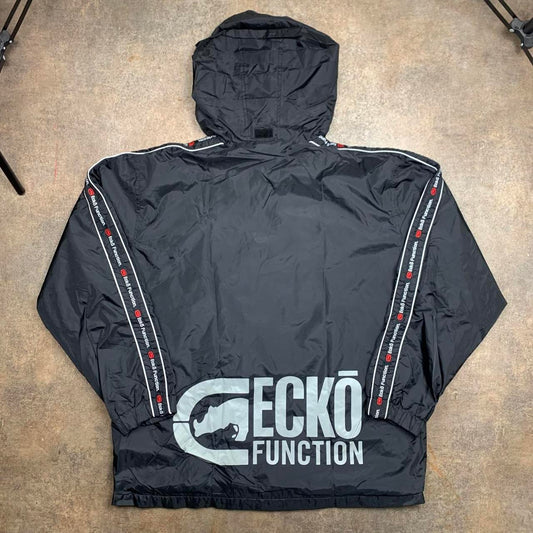 Ecko Function 00s black grey graphic coat