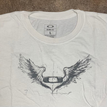 Oakley Flying Tiger 00s white graphic tee