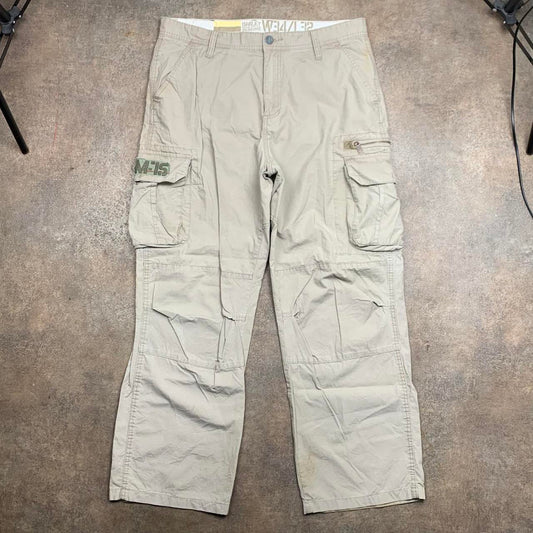 Oakley 00s baggy cream cargo trousers