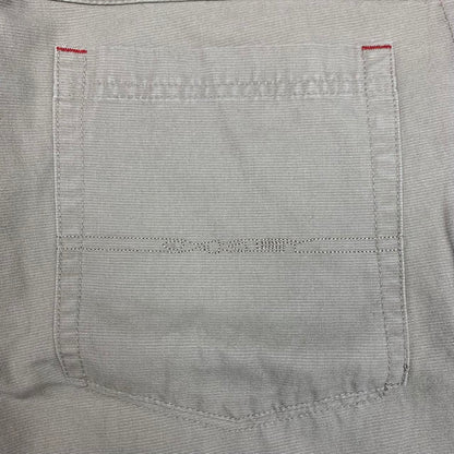 Oakley 00s cream beige baggy logo jeans