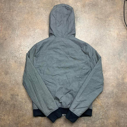 DC Shoes 00s fur hood grey zip jacket