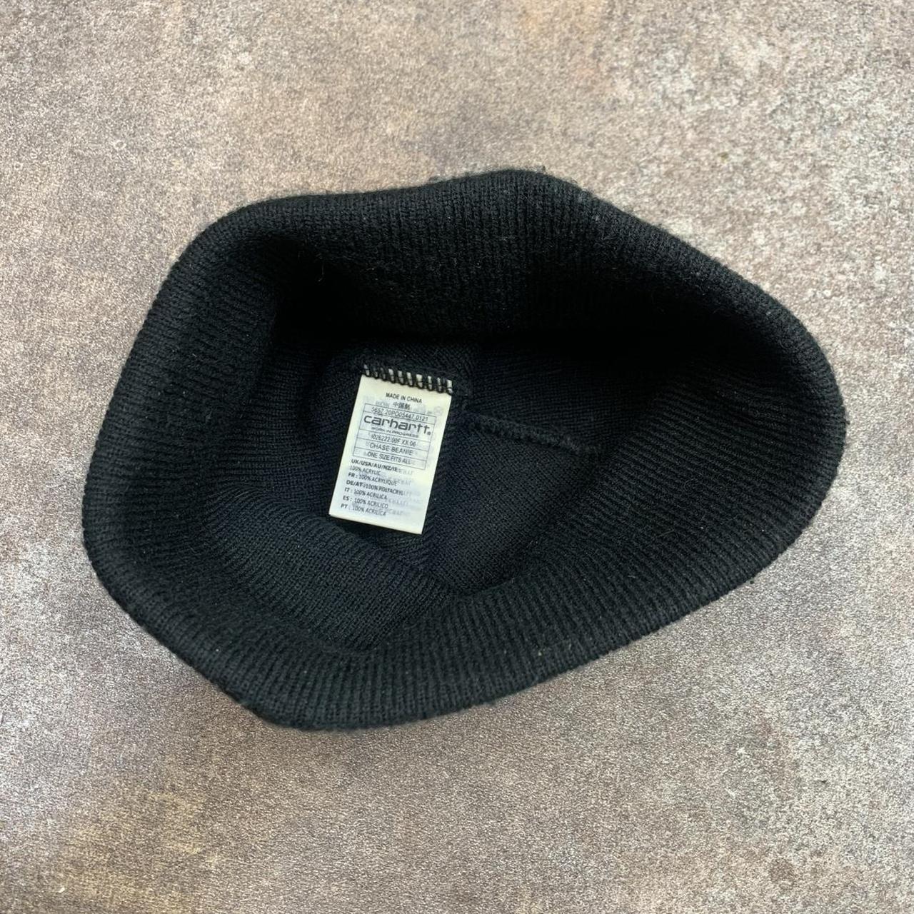 Carhartt W.I.P black logo beanie