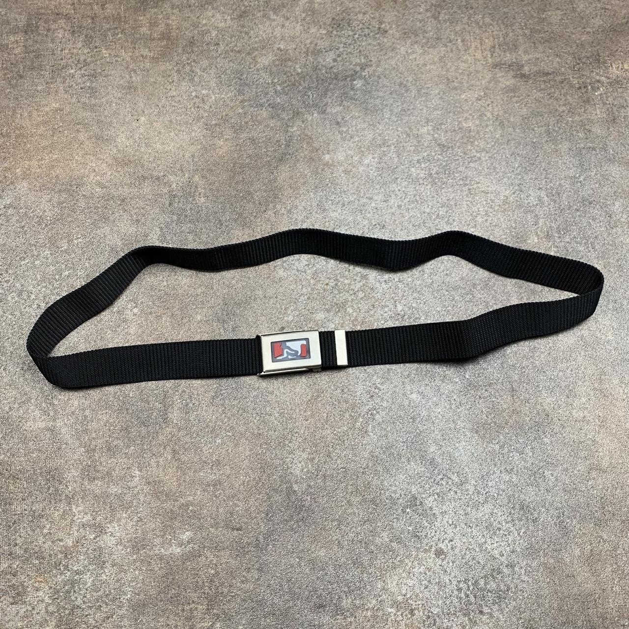 Drunknmunky 00s black webbed buckle belt
