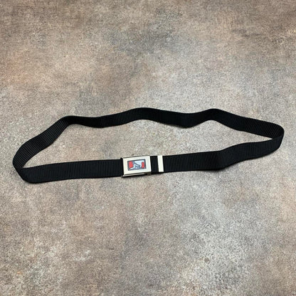 Drunknmunky 00s black webbed buckle belt