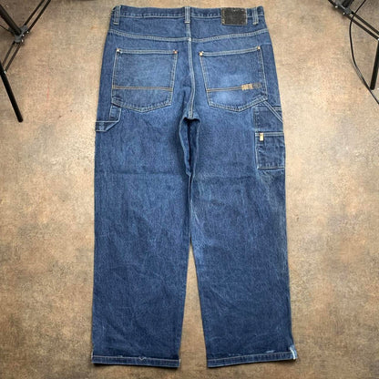 Southpole 00s navy baggy carpenter denim jeans