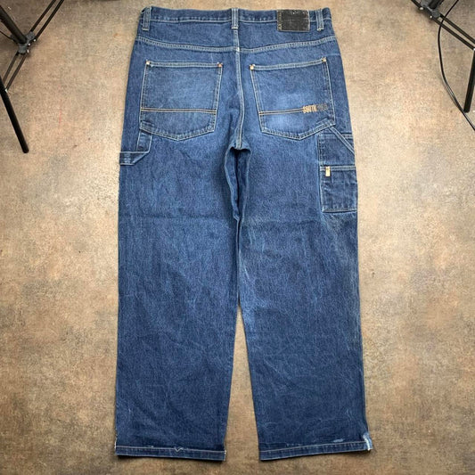Southpole 00s navy baggy carpenter denim jeans