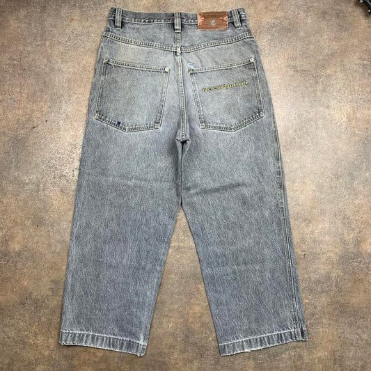Rocawear 00s graphic grey baggy denim jeans