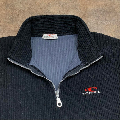 O'Neill 90s black chunky cord sweatshirt