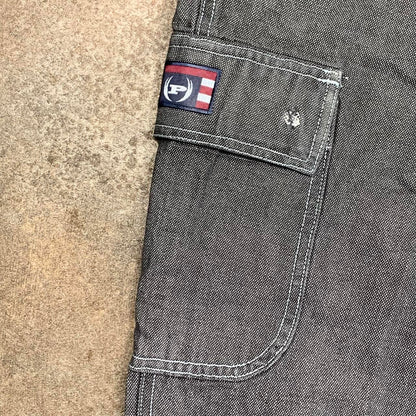 Phat Farm 00s baggy grey cargo denim jeans