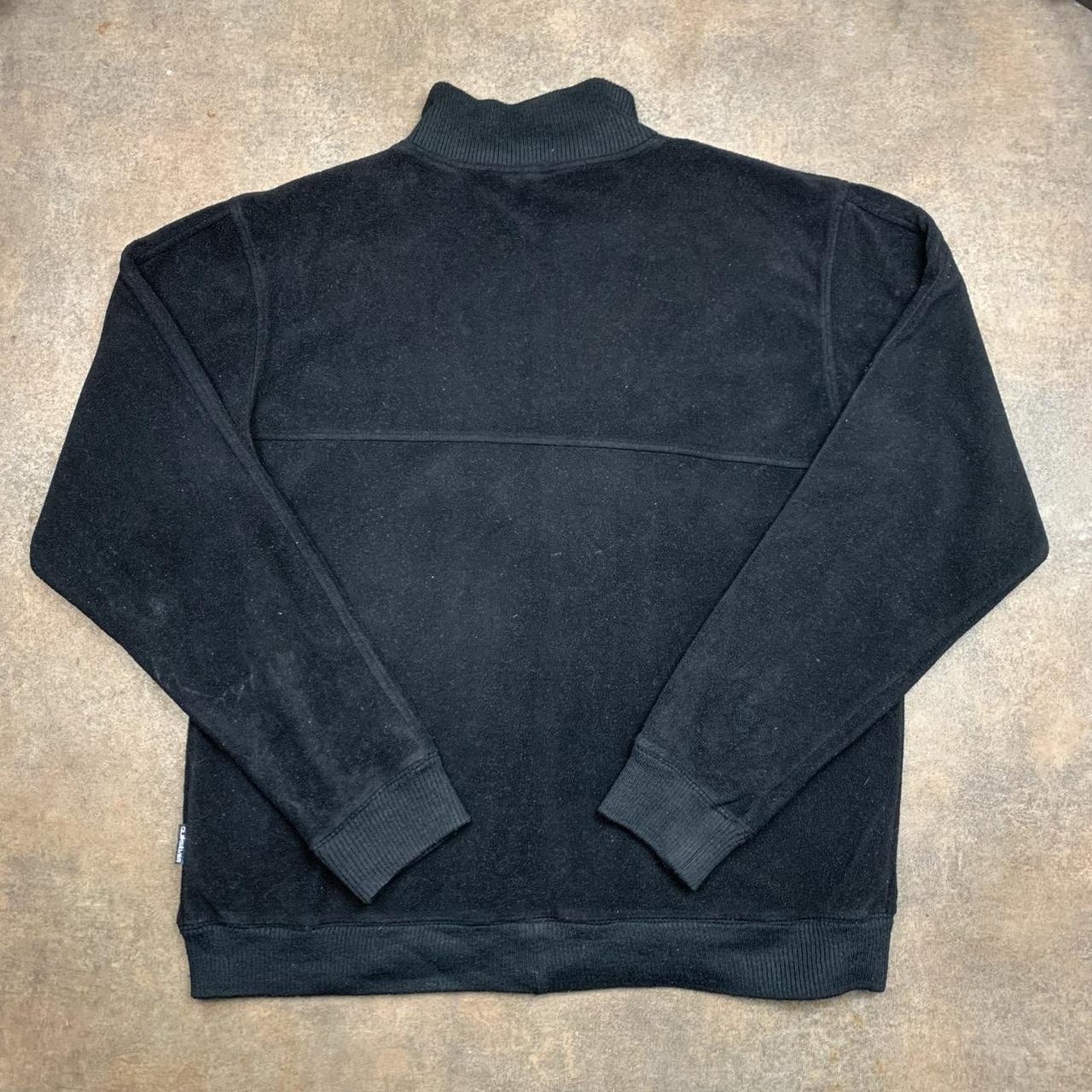Quiksilver 00s black graphic zip fleece