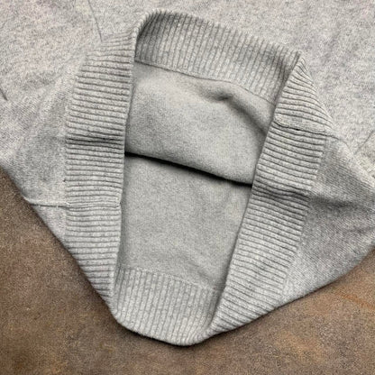 Animal 00s light grey boxy quarter zip fleece