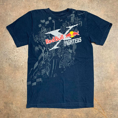 Fox Racing x Red Bull 00s navy grey graphic tee
