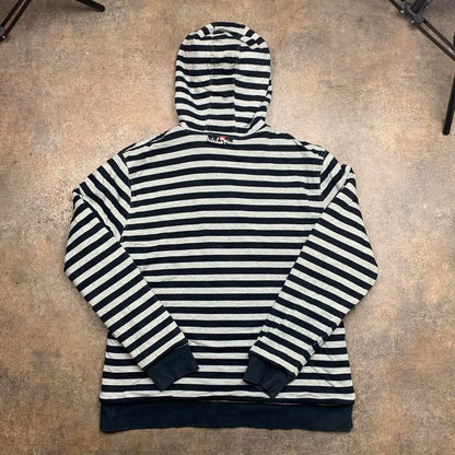 Quiksilver 00s reversible black white zip hoodie
