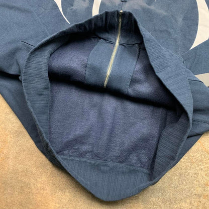 Hurley 00s navy grunge graphic zip hoodie