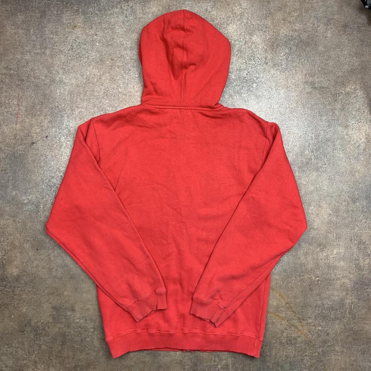 Fox Racing 00s red graphic baggy hoodie