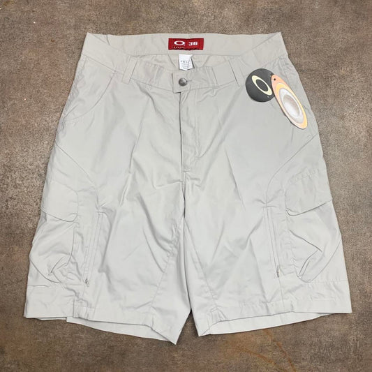 Oakley Software 00s baggy white cargo shorts