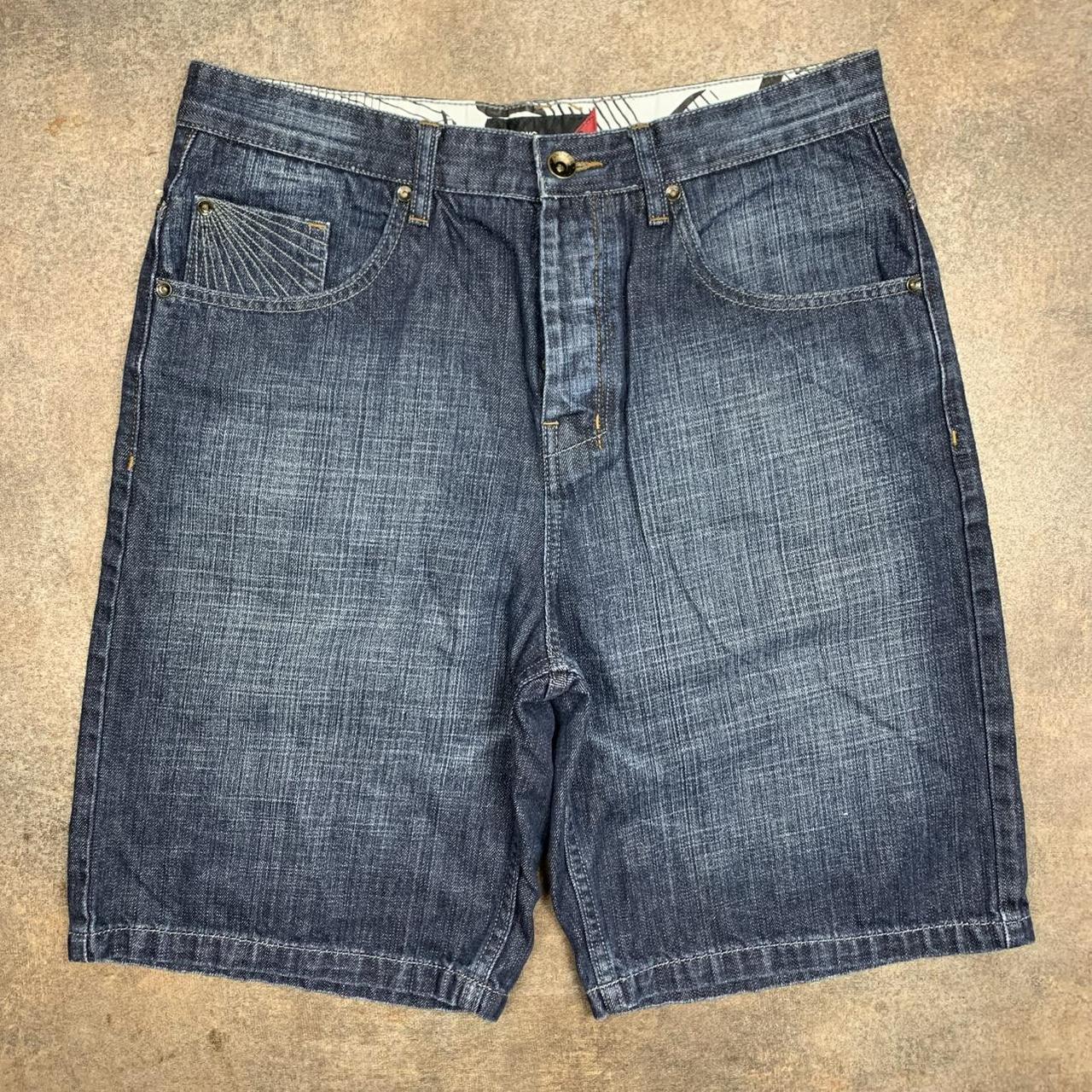 Billabong 00s graphic navy baggy denim jorts
