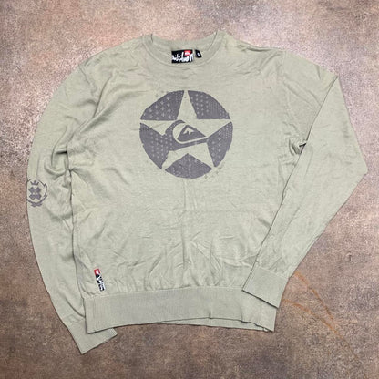 Quiksilver 00s graphic sweater (S)