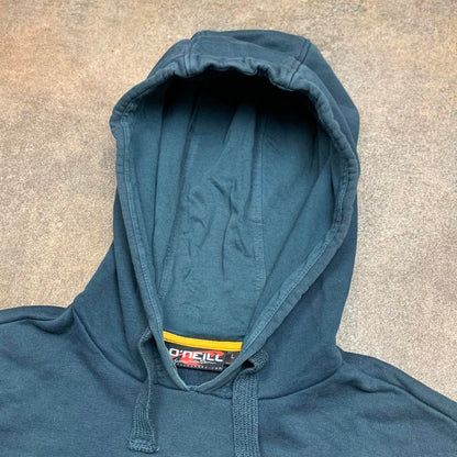 O'Neill 00s blue graphic boxy hoodie