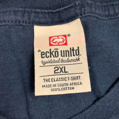 Ecko Unltd. 00s navy grey graphic tee