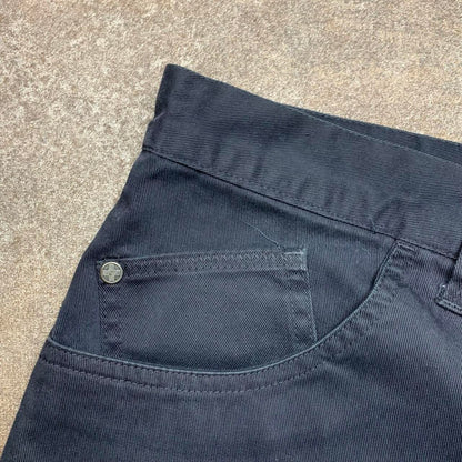 Quiksilver 00s black navy graphic baggy jorts