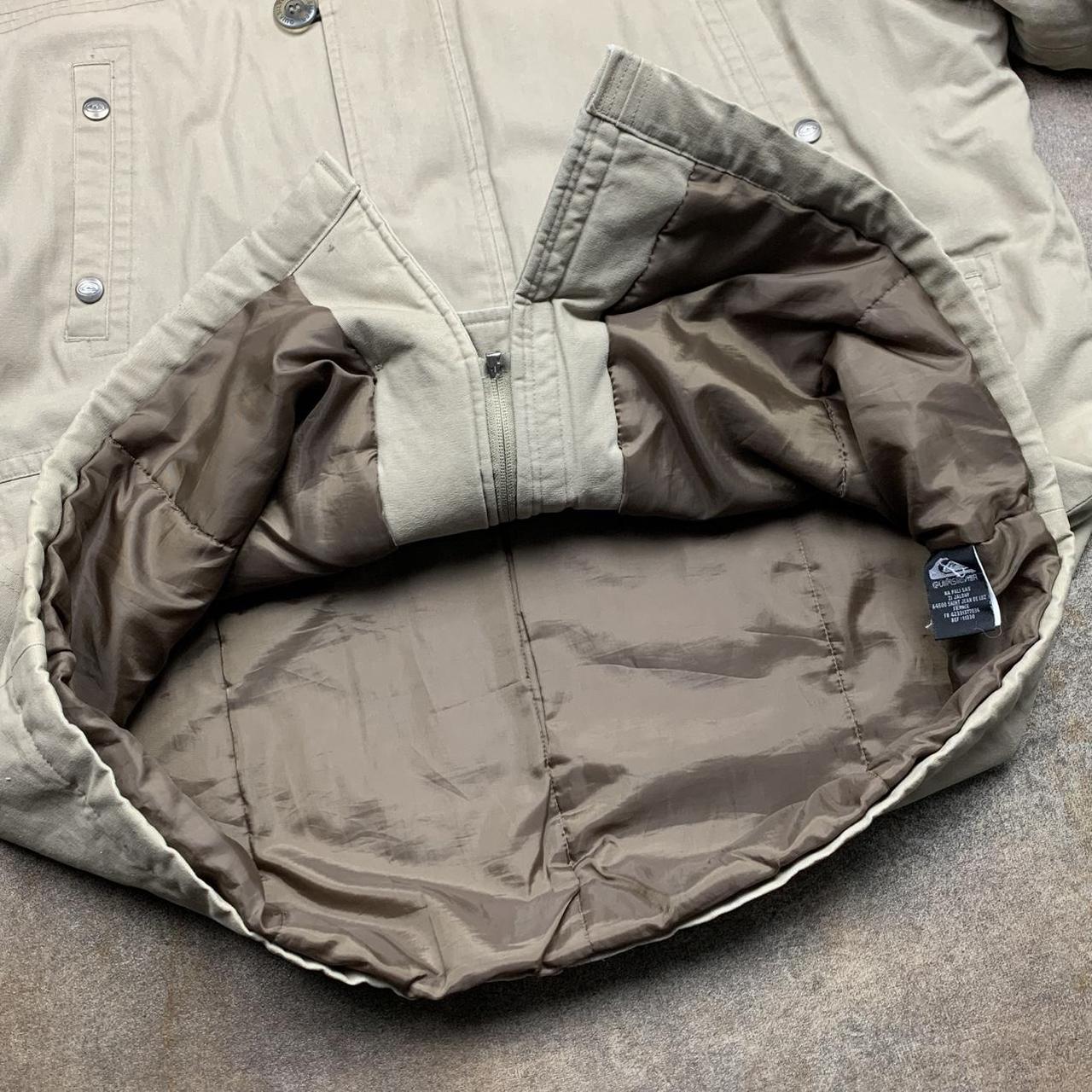 Quiksilver 90s fur hood jacket (L)