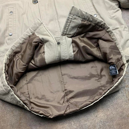 Quiksilver 90s fur hood jacket (L)