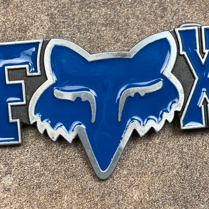 Fox Racing 00s navy silver belt buckle