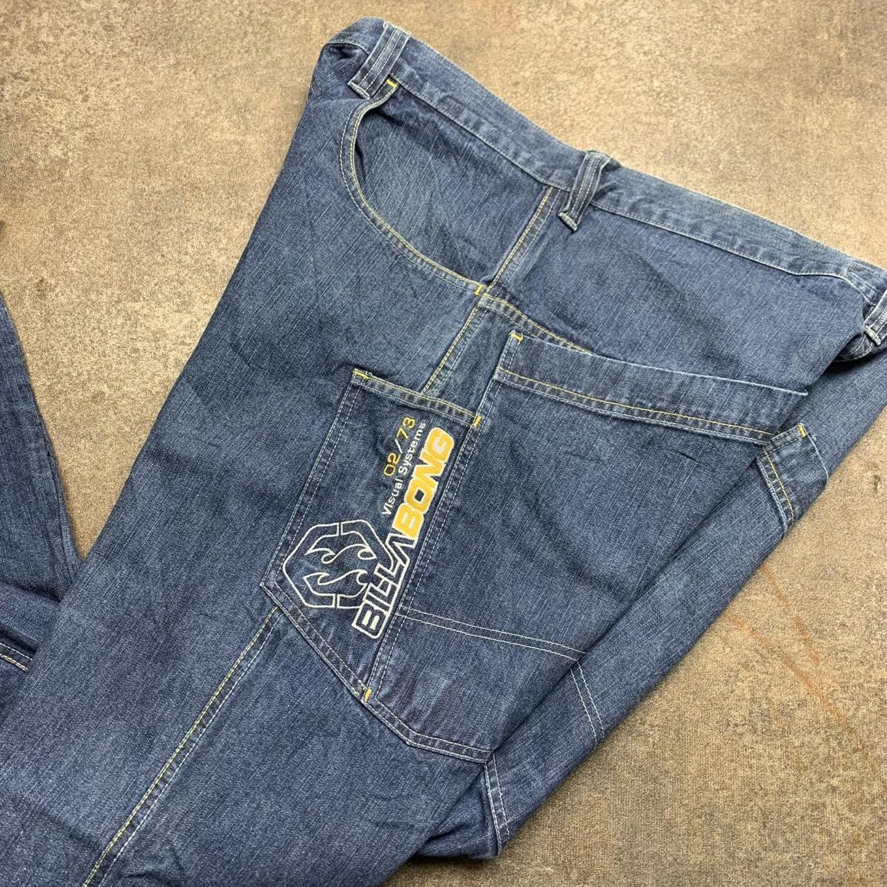 Billabong 00s baggy graphic navy jeans