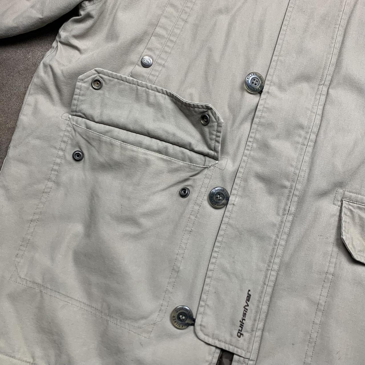Quiksilver 90s fur hood jacket (L)