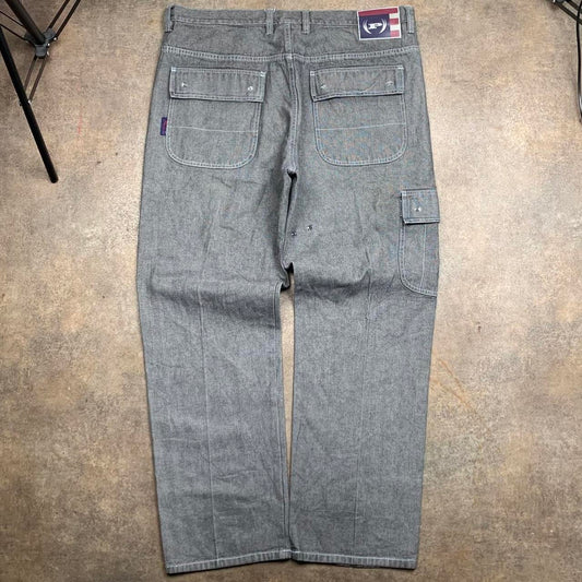 Phat Farm 00s baggy grey cargo denim jeans