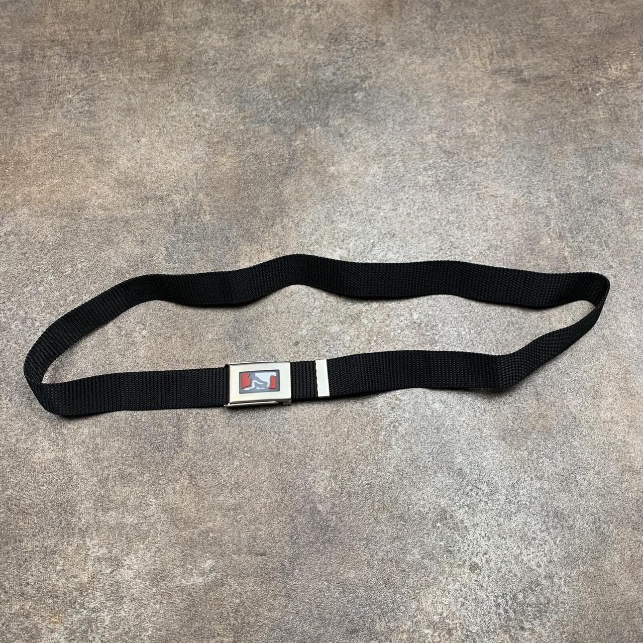 Drunknmunky 00s black webbed buckle belt
