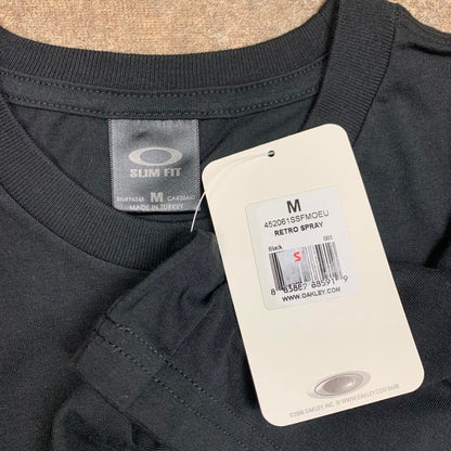 Oakley 00s graphic black grey tee
