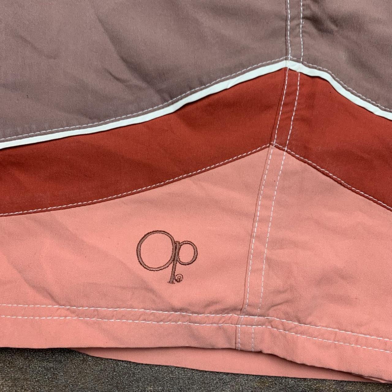 Ocean Pacific 00s brown pink baggy boardshorts