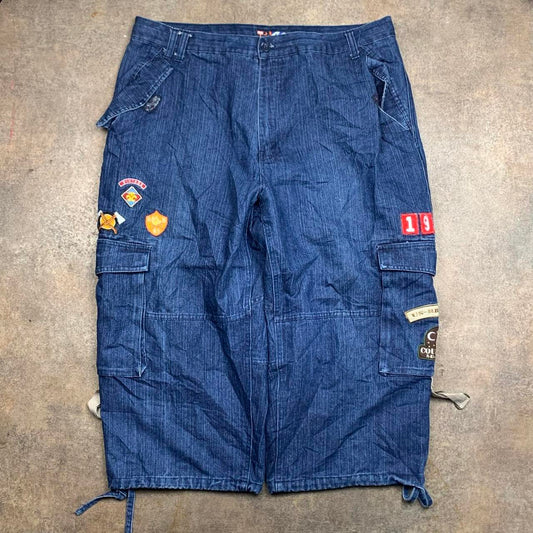 Raw Blue 00s baggy navy denim jorts