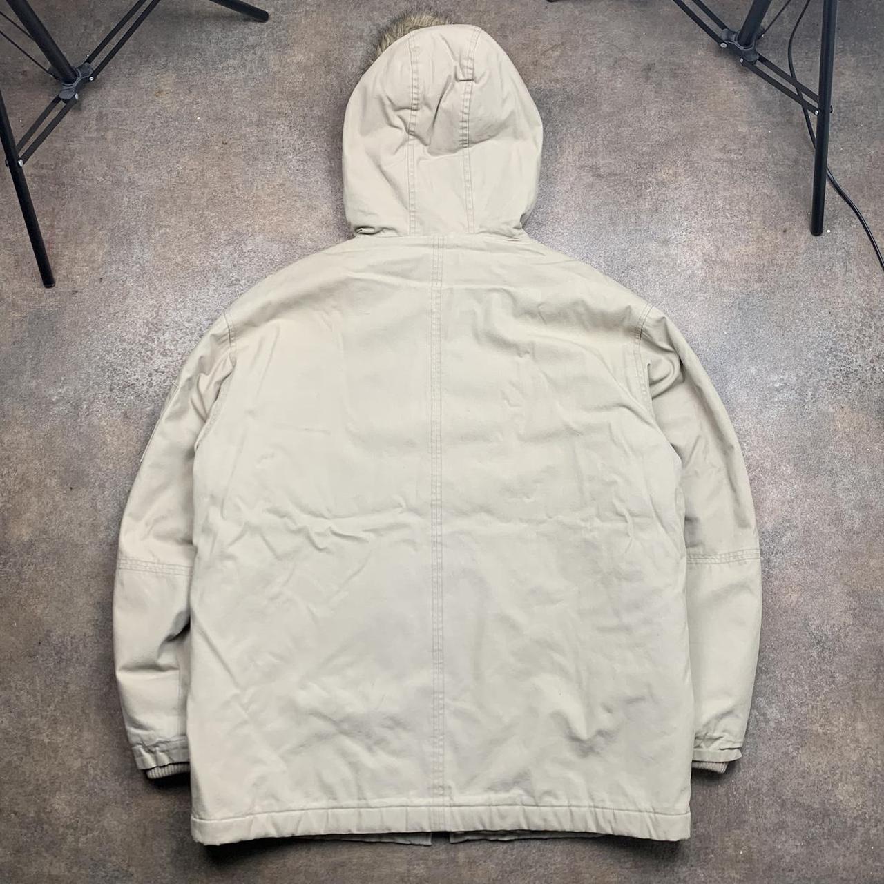 Quiksilver 90s fur hood jacket (L)