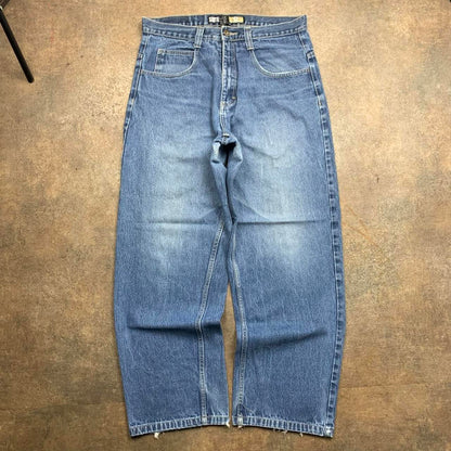 Southpole 00s baggy navy blue jeans