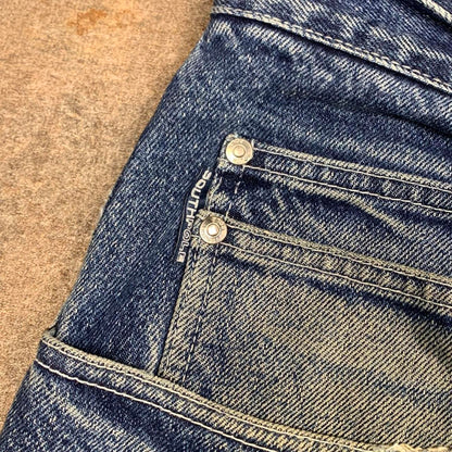 Southpole 00s graphic carpenter baggy blue denim jeans