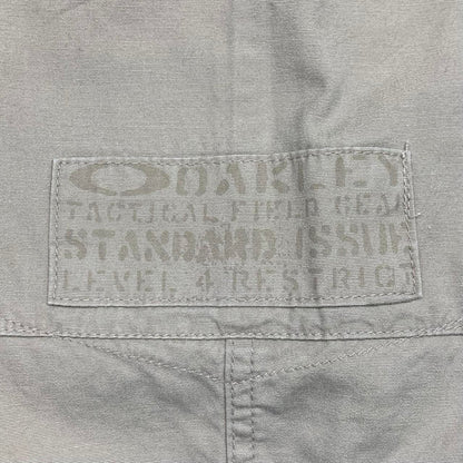 Oakley 00s cream beige baggy denim shorts
