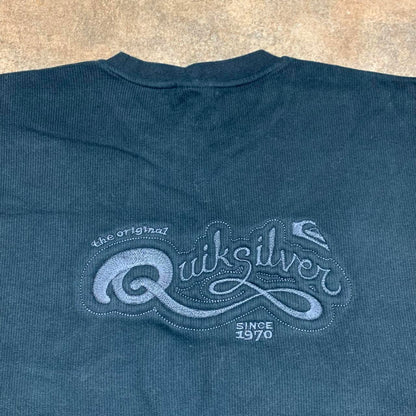 Quiksilver 90s black graphic knit jumper