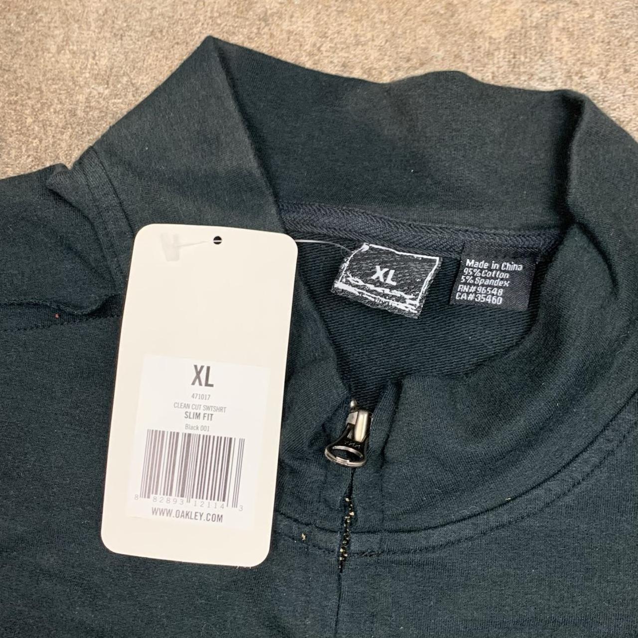 Oakley 00s black graphic boxy zip jumper