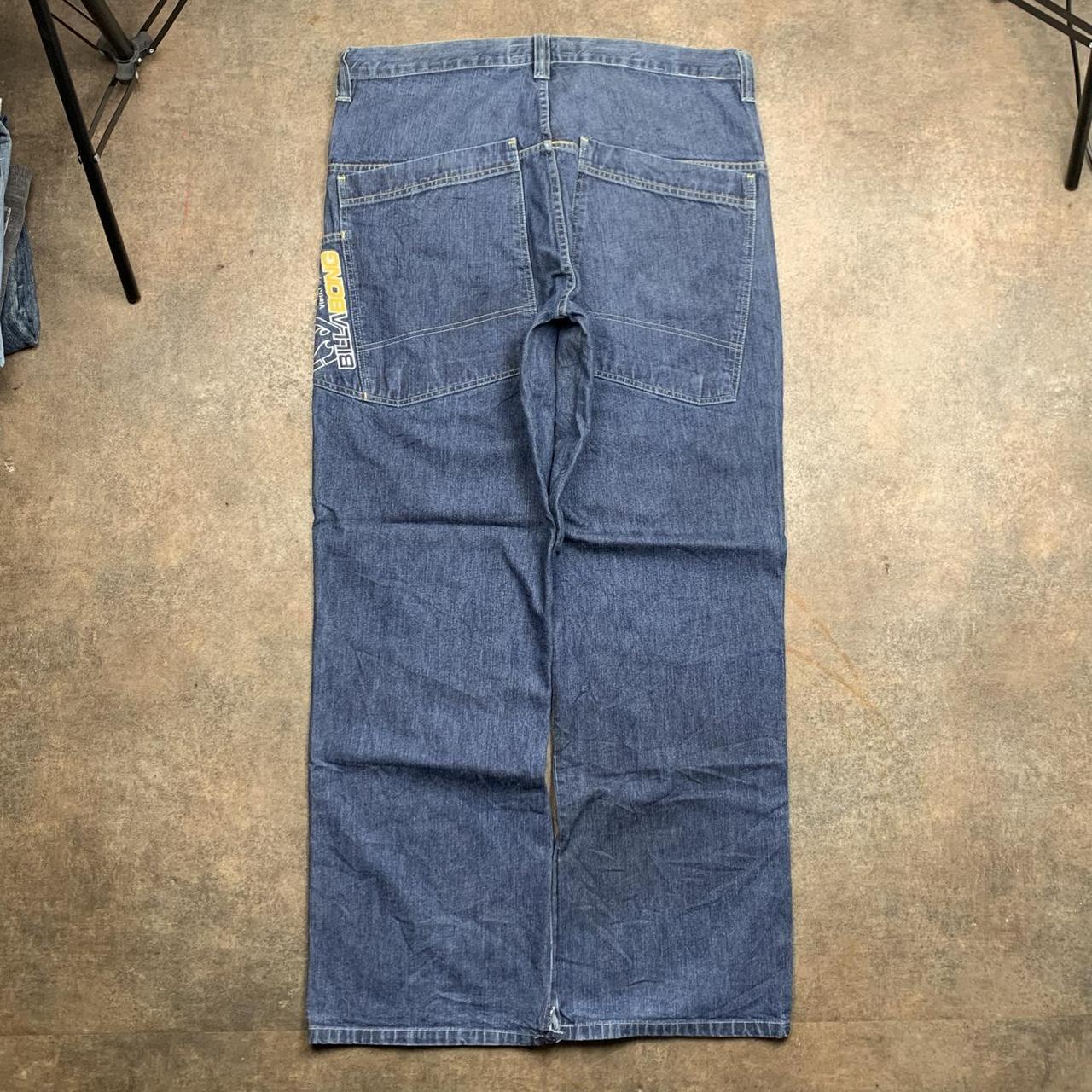 Billabong 00s baggy graphic navy jeans