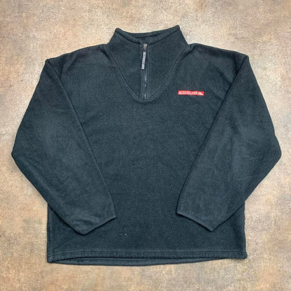 Quiksilver 90s polartec black fleece sweater