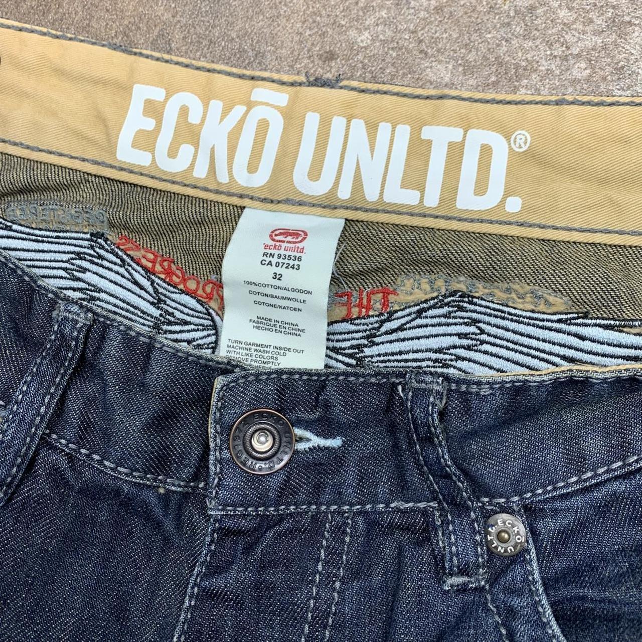 Ecko Unltd. 00s baggy navy graphic jeans