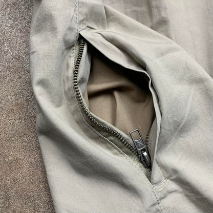 Oxbow 00s cream baggy cargo trousers