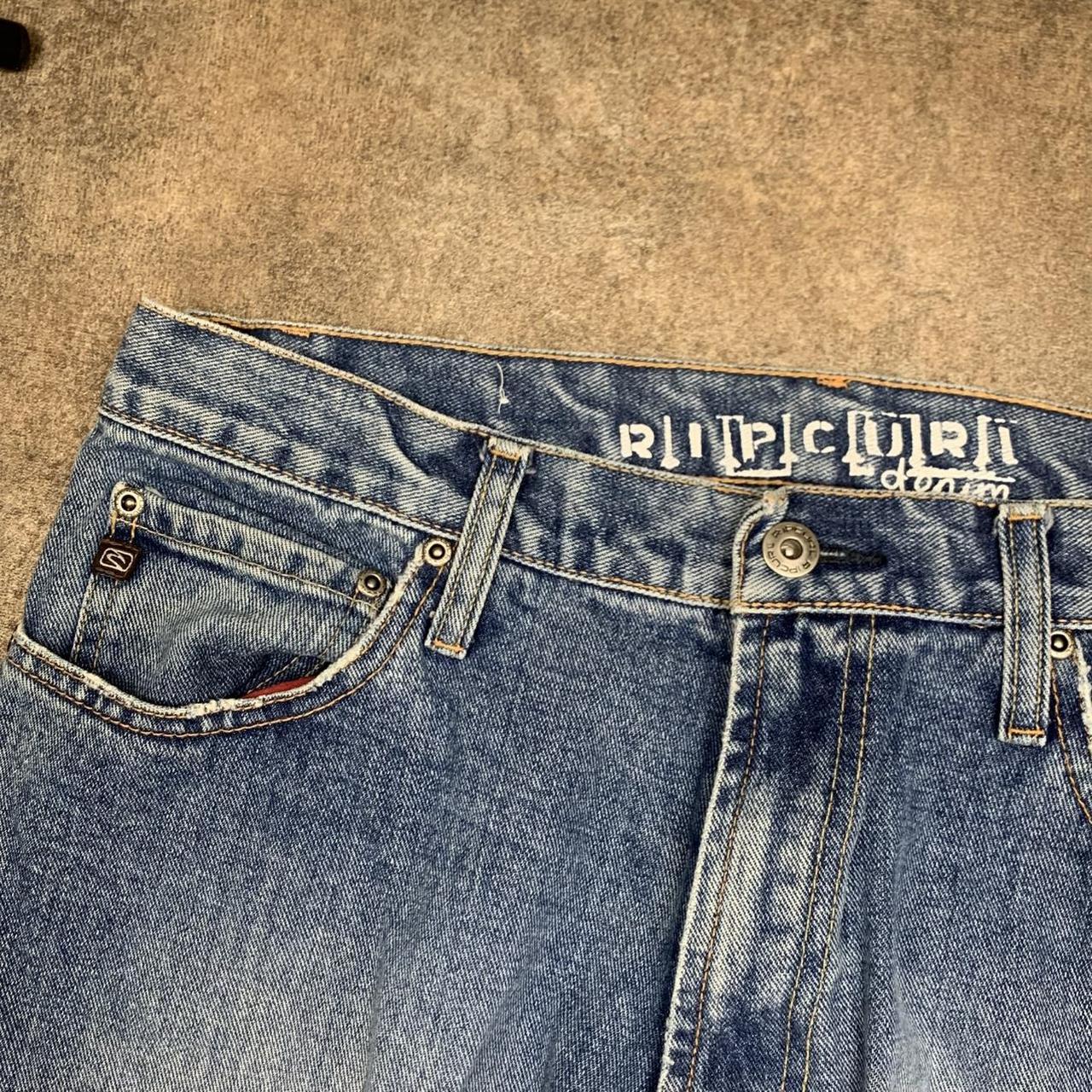 Rip Curl 00s light blue baggy denim jeans