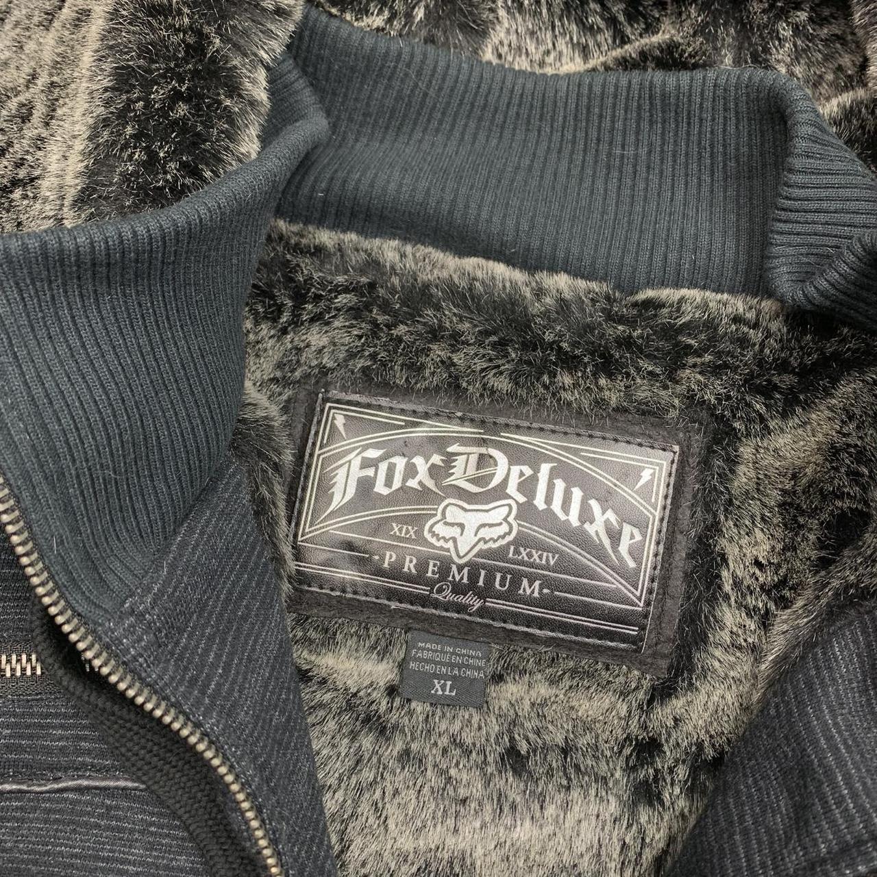Fox Racing 00s fur lined zip hoodie jacket