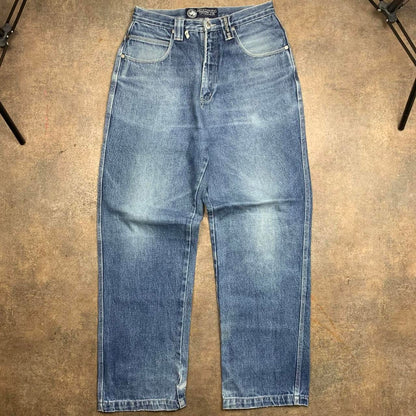 Southpole 00s graphic blue denim jeans